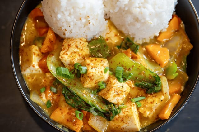 Coco Curry Roasted Veggies & Tofu
